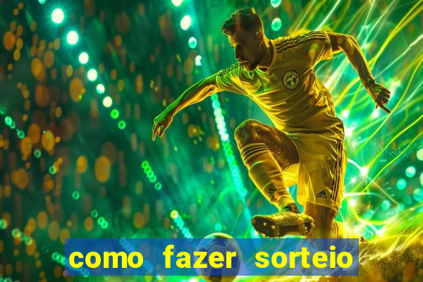 como fazer sorteio de cores online